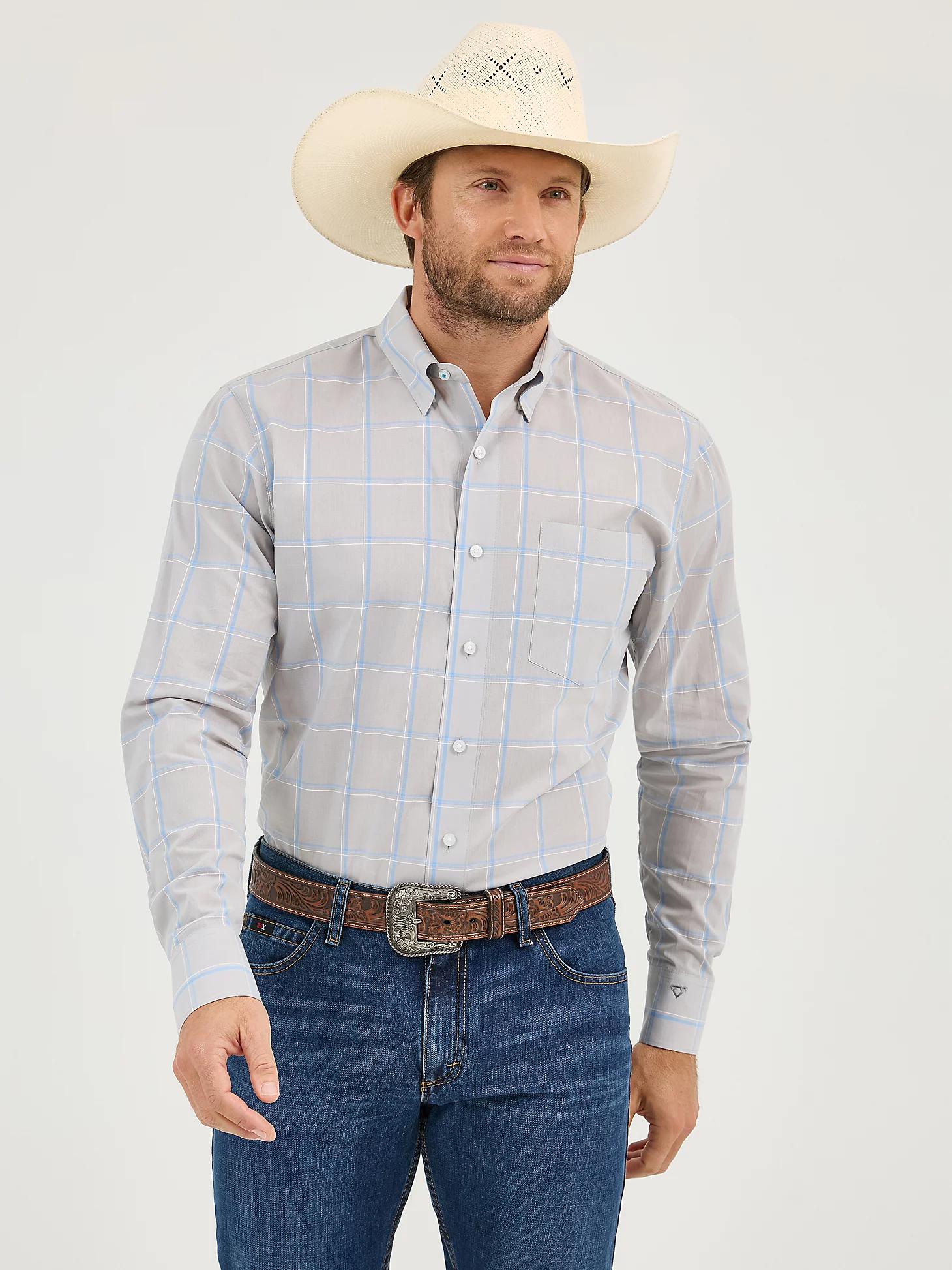 Men's Cody Johnson One Pocket Button Down Shirt in Ceramic Print Product Image