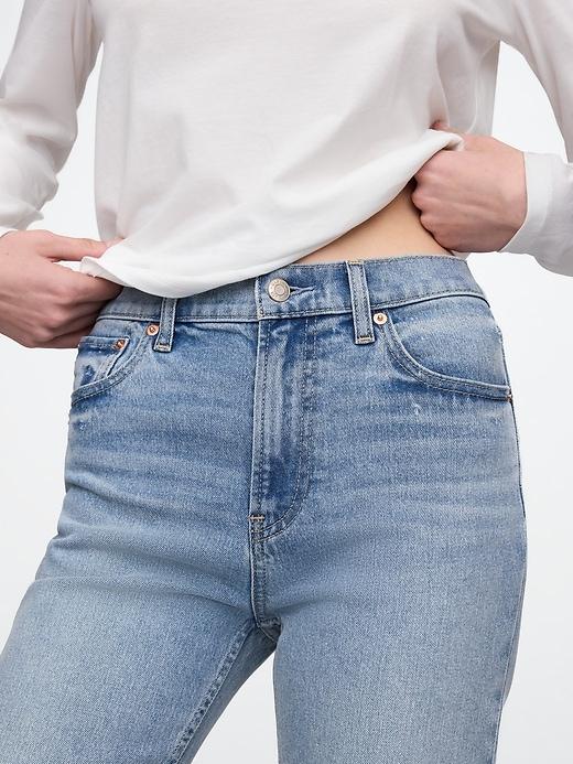 High Rise Studded &apos;90s Straight Jeans Product Image