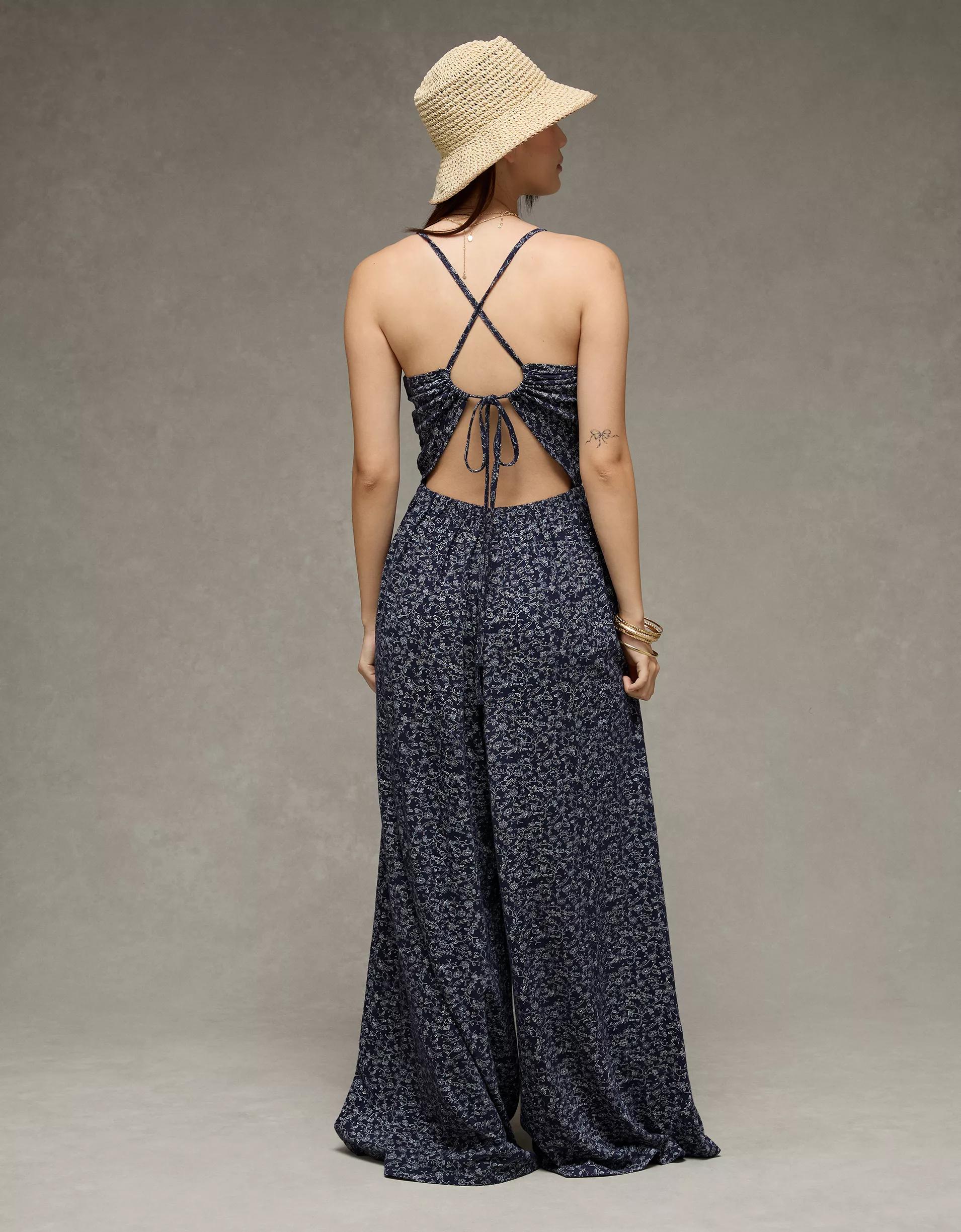 AE Sunchaser Knit Babydoll Jumpsuit Women's Product Image