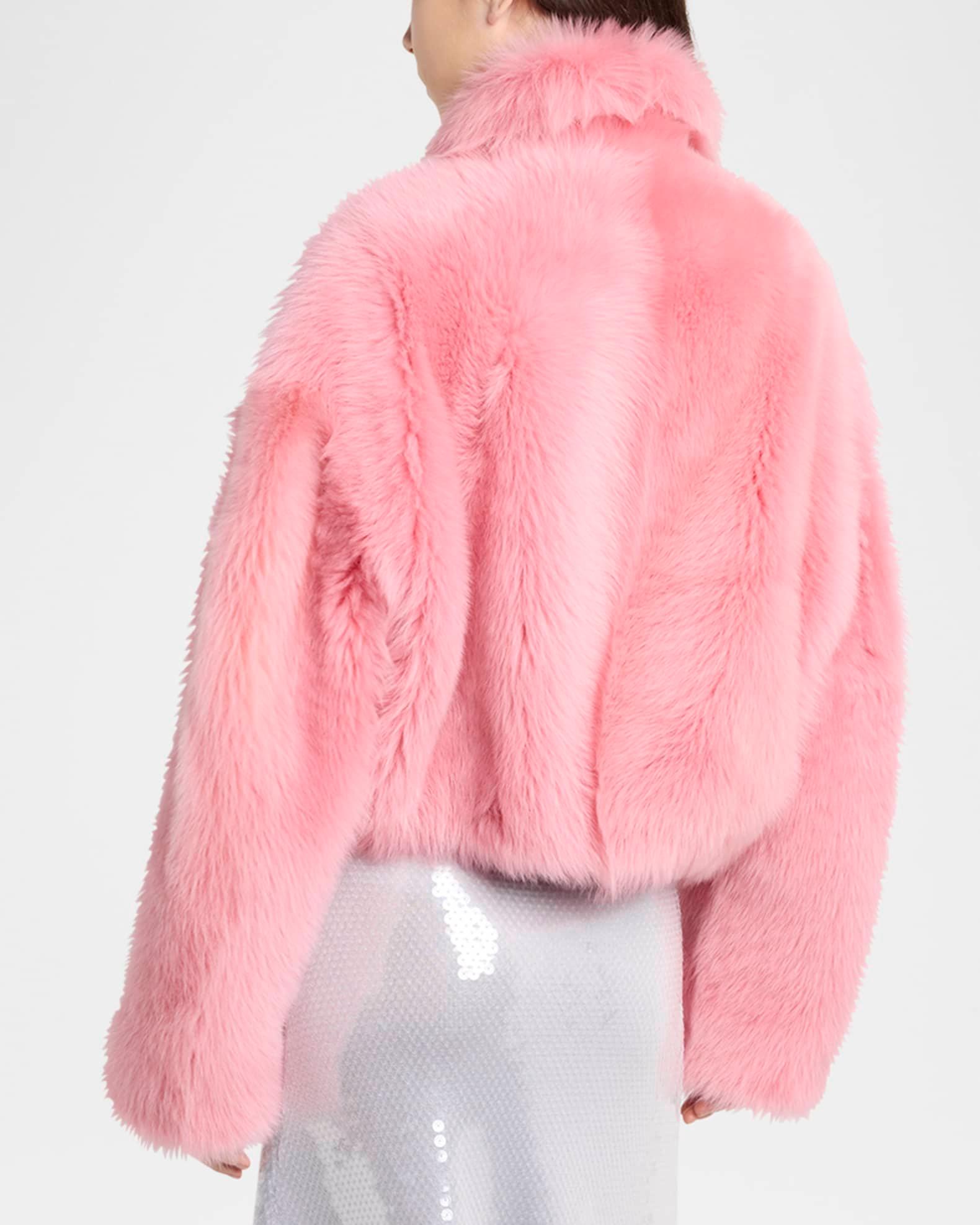 Toscana Sheep Shearling Crop Jacket Product Image