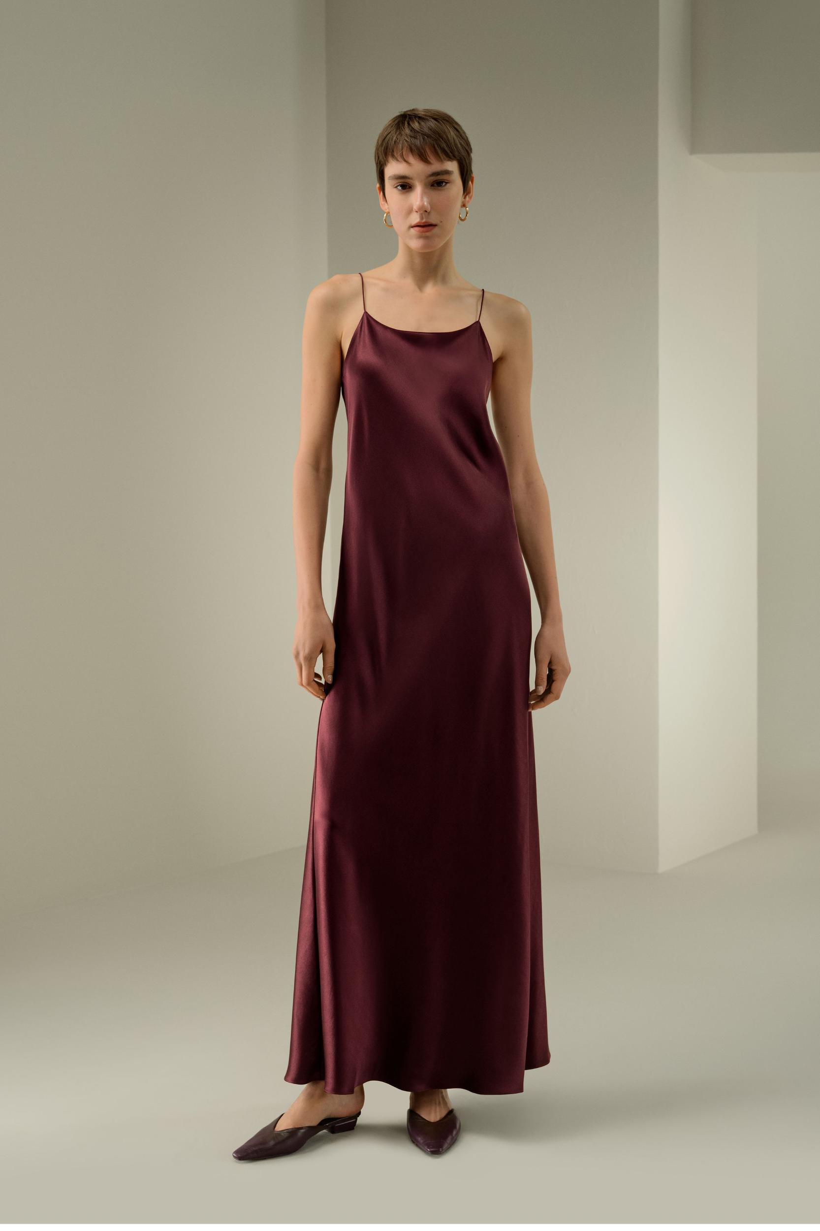 U-Neck Minimalist Slip Dress Product Image
