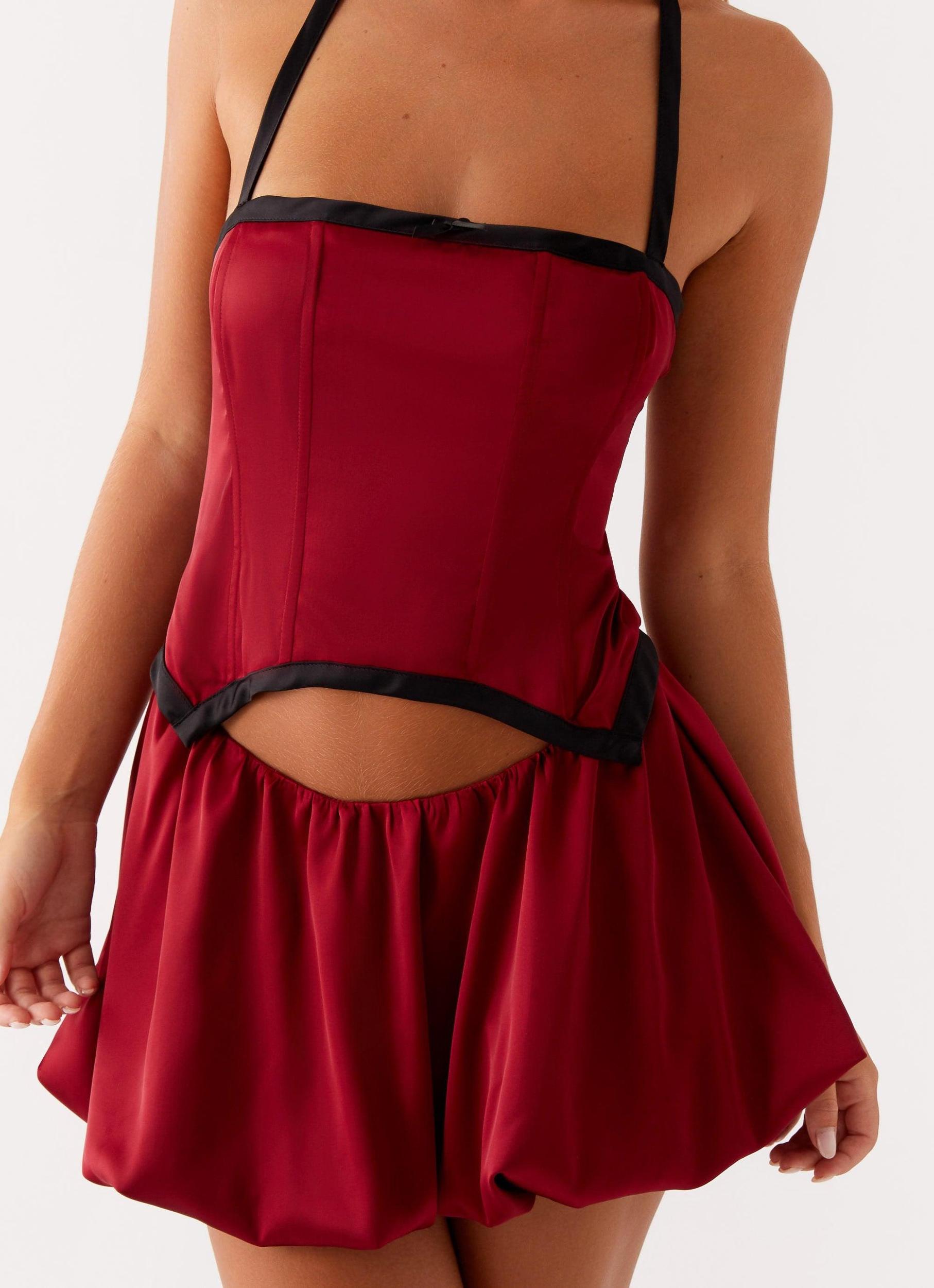 Pacific Mini Dress - Red Product Image