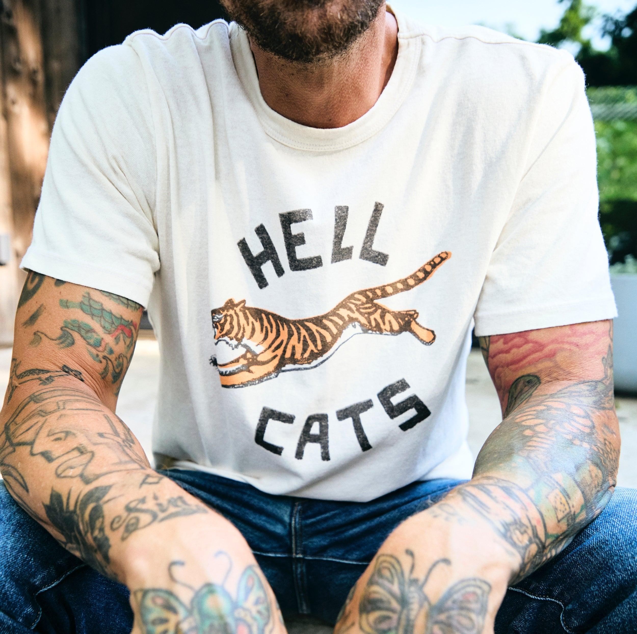 Hell Cats Tee - Vintage White Product Image
