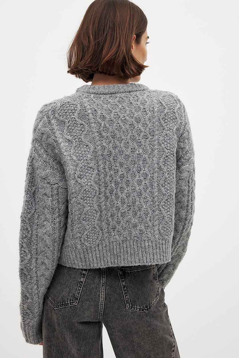 Knitted Cable Cardigan Product Image
