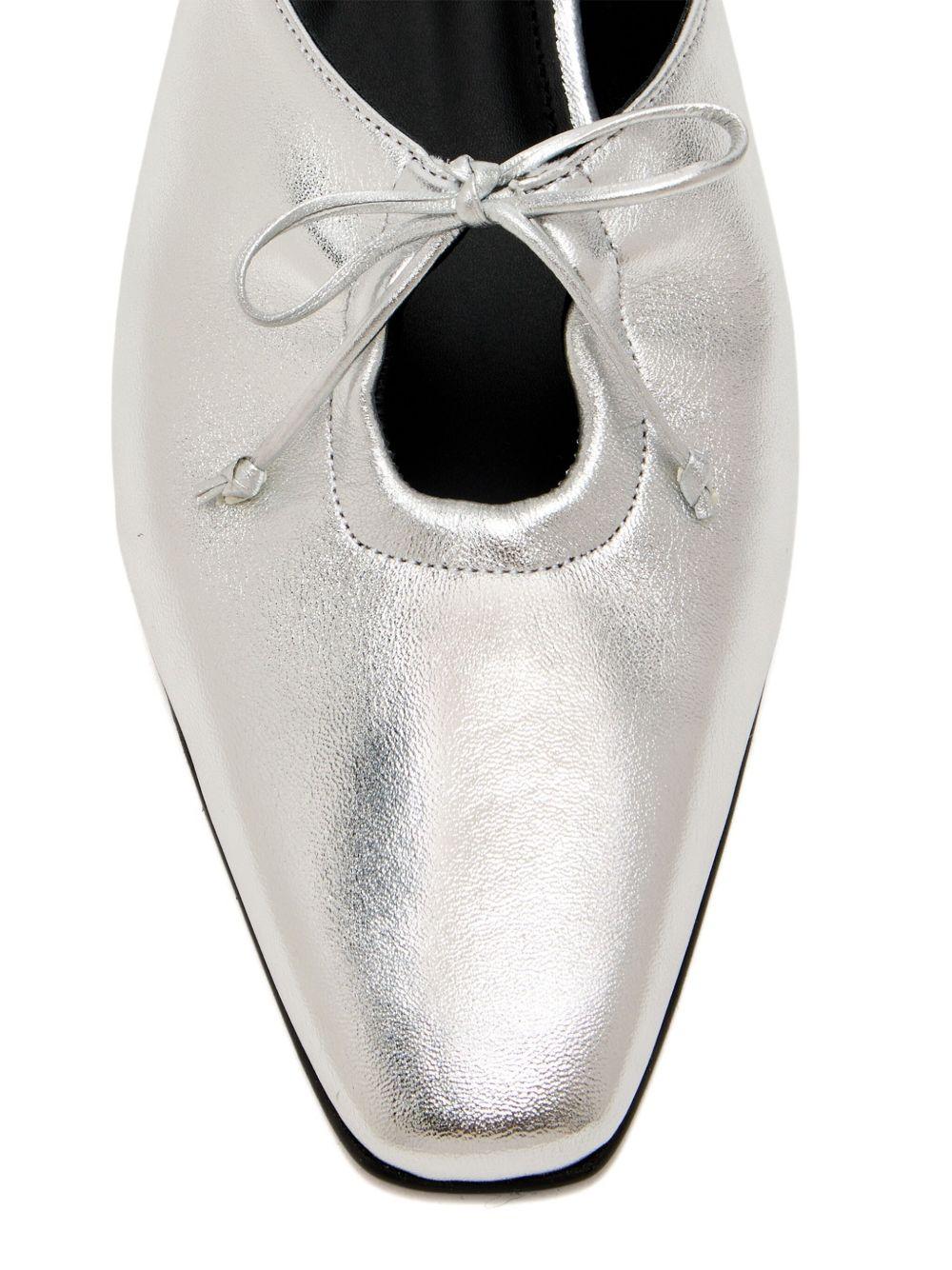 50mm Amar metallic leather mules Product Image