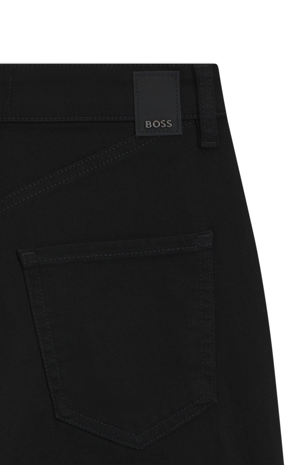 Slim-fit jeans in black stretch denim Product Image