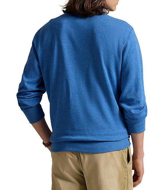 Polo Ralph Lauren Long Sleeve Luxury Jersey Quarter-Zip Pullover Product Image