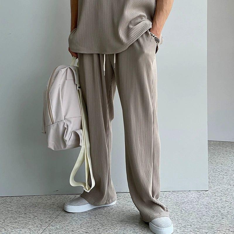RT No. 11931 PLEATED SLEEVELESS SHIRT & WIDE DRAWSTRING PANTS Product Image