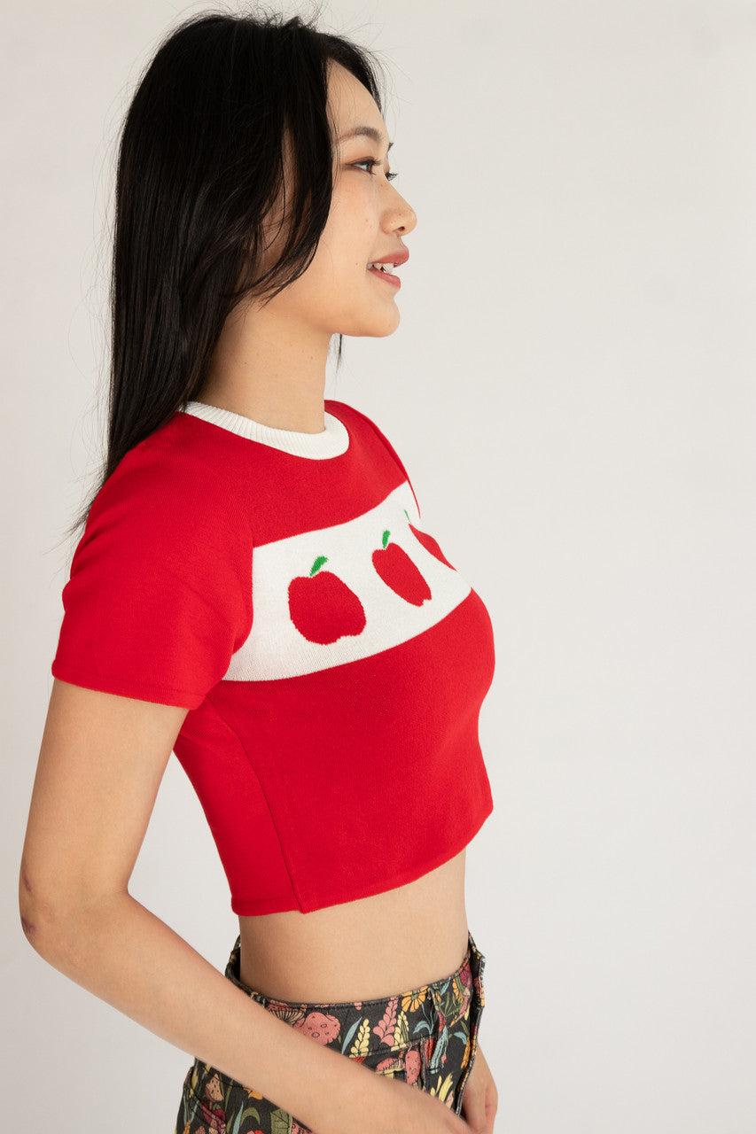 Apple Orchard Short Sleeve Sweater Product Image