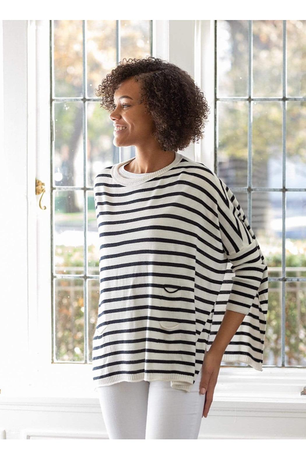 CATALINA CREWNECK MINI POCKET TRAVEL SWEATER Product Image