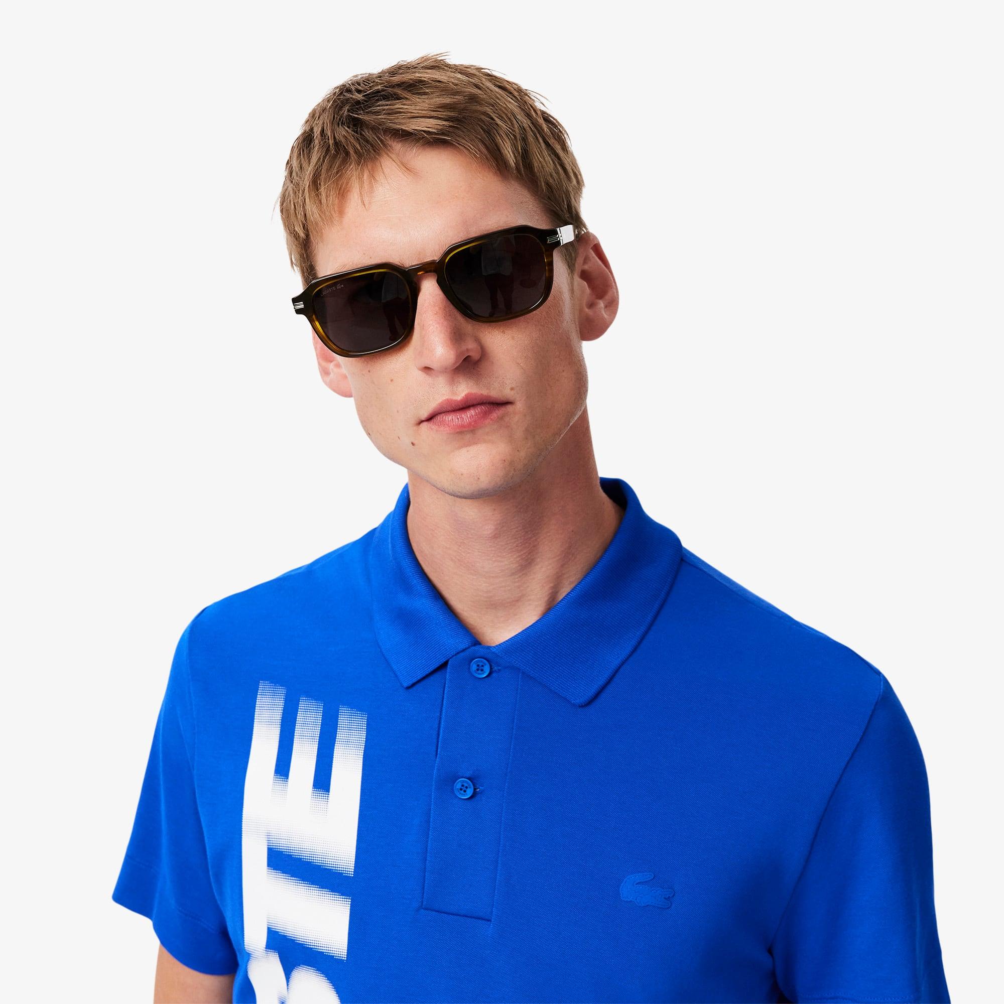 Men's Regular Fit Lacoste Movement Printed Polo Product Image