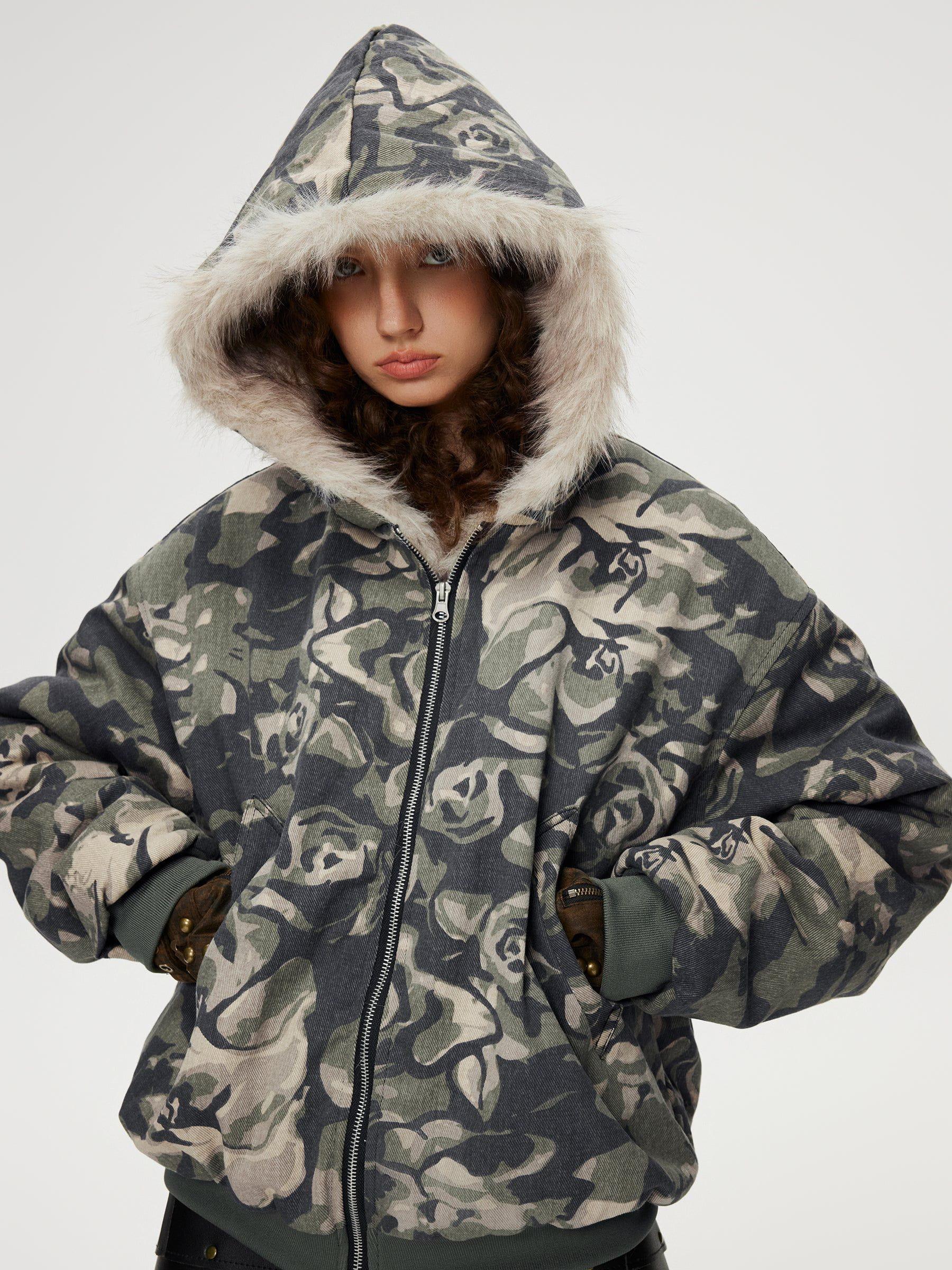 Aelfric Eden Camouflage Cropped Coat Product Image