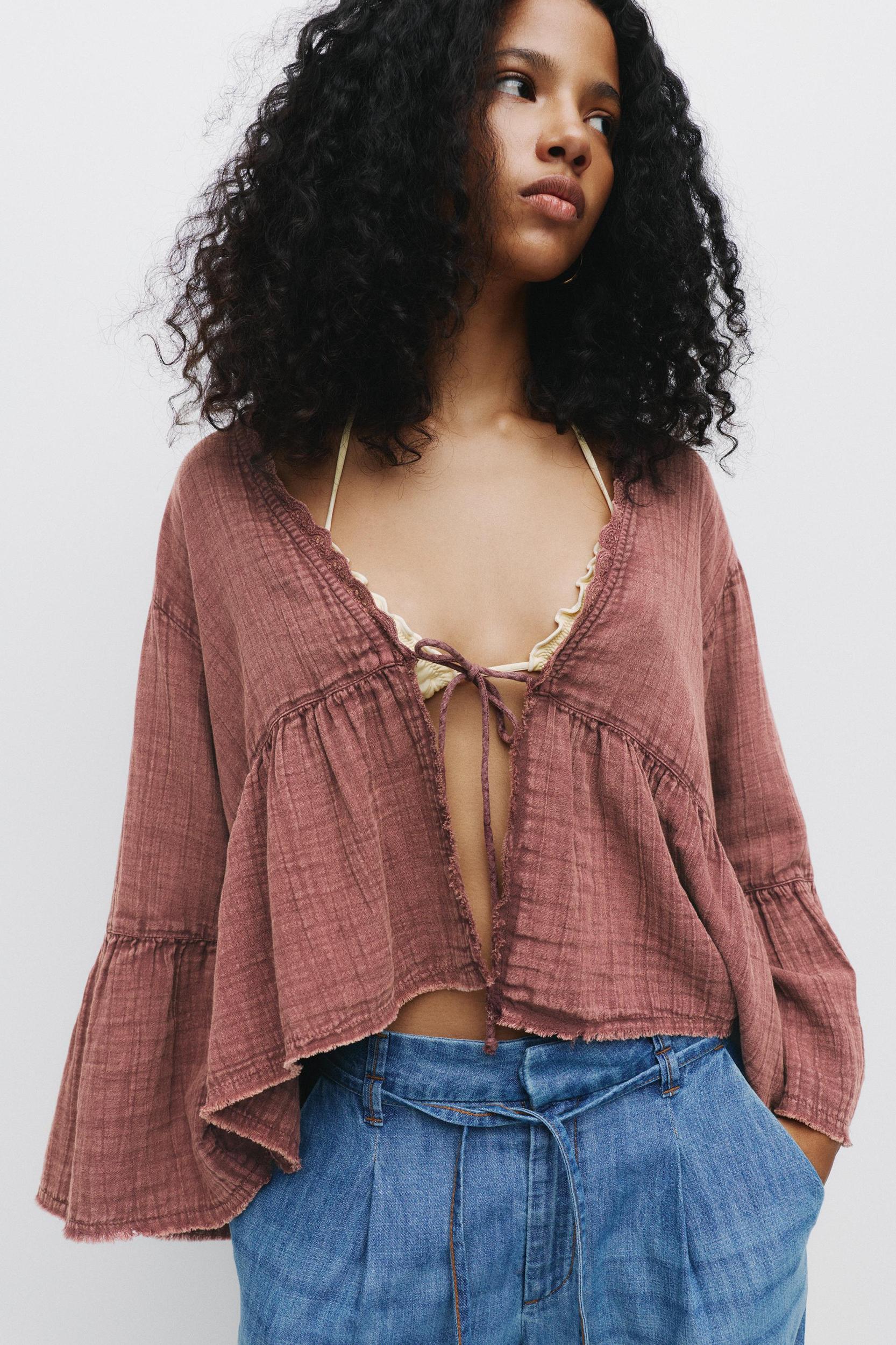 Rustic lace blouse Product Image