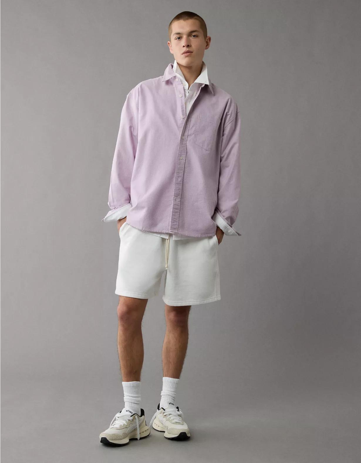 AE Everyday Relaxed Oxford Button-Up Shirt Product Image