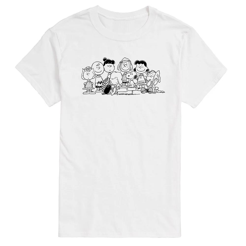 Men's Peanuts Group Outline Tee,  Product Image