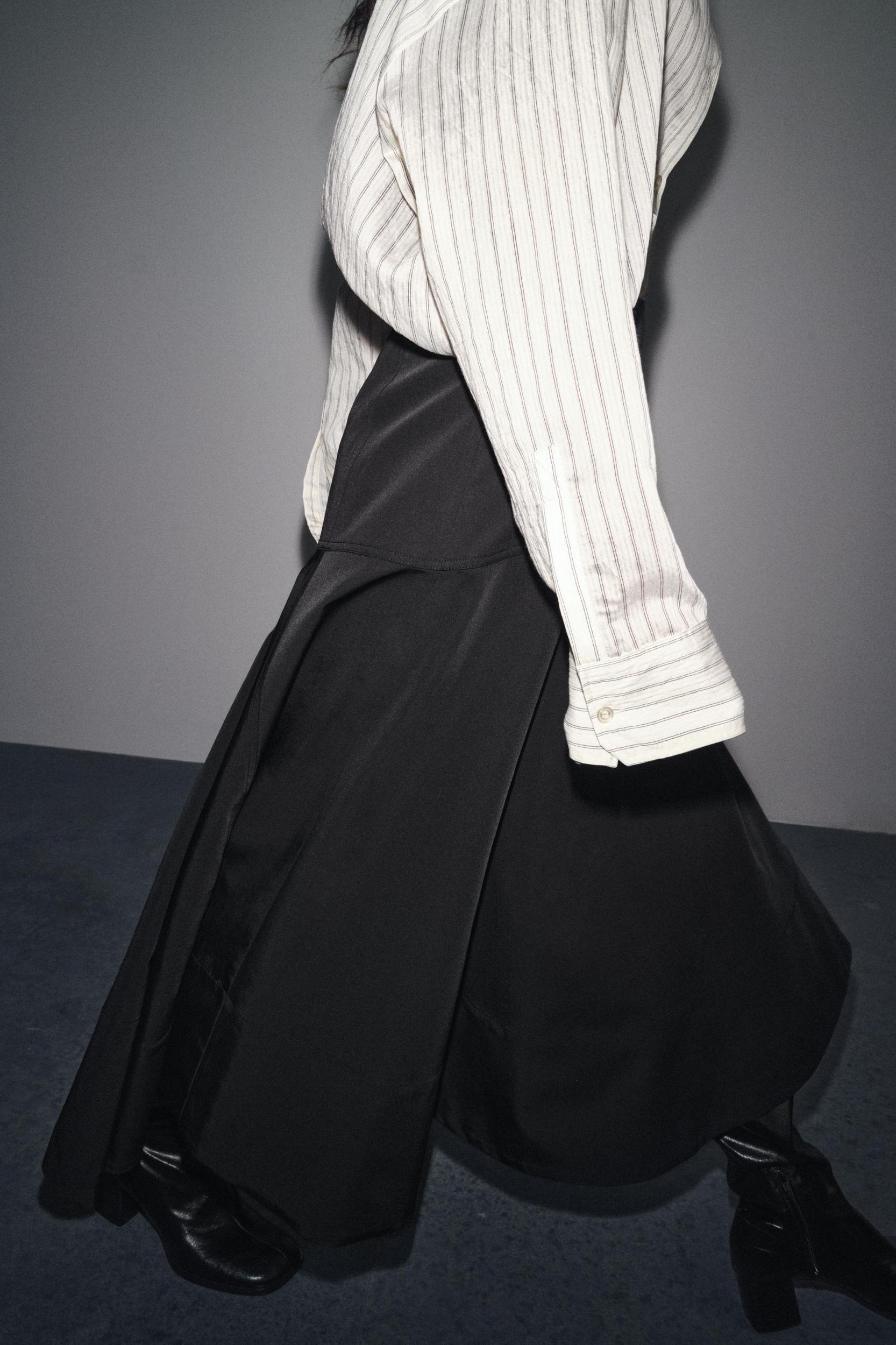 ZW COLLECTION FLARED BELT SKIRT Product Image