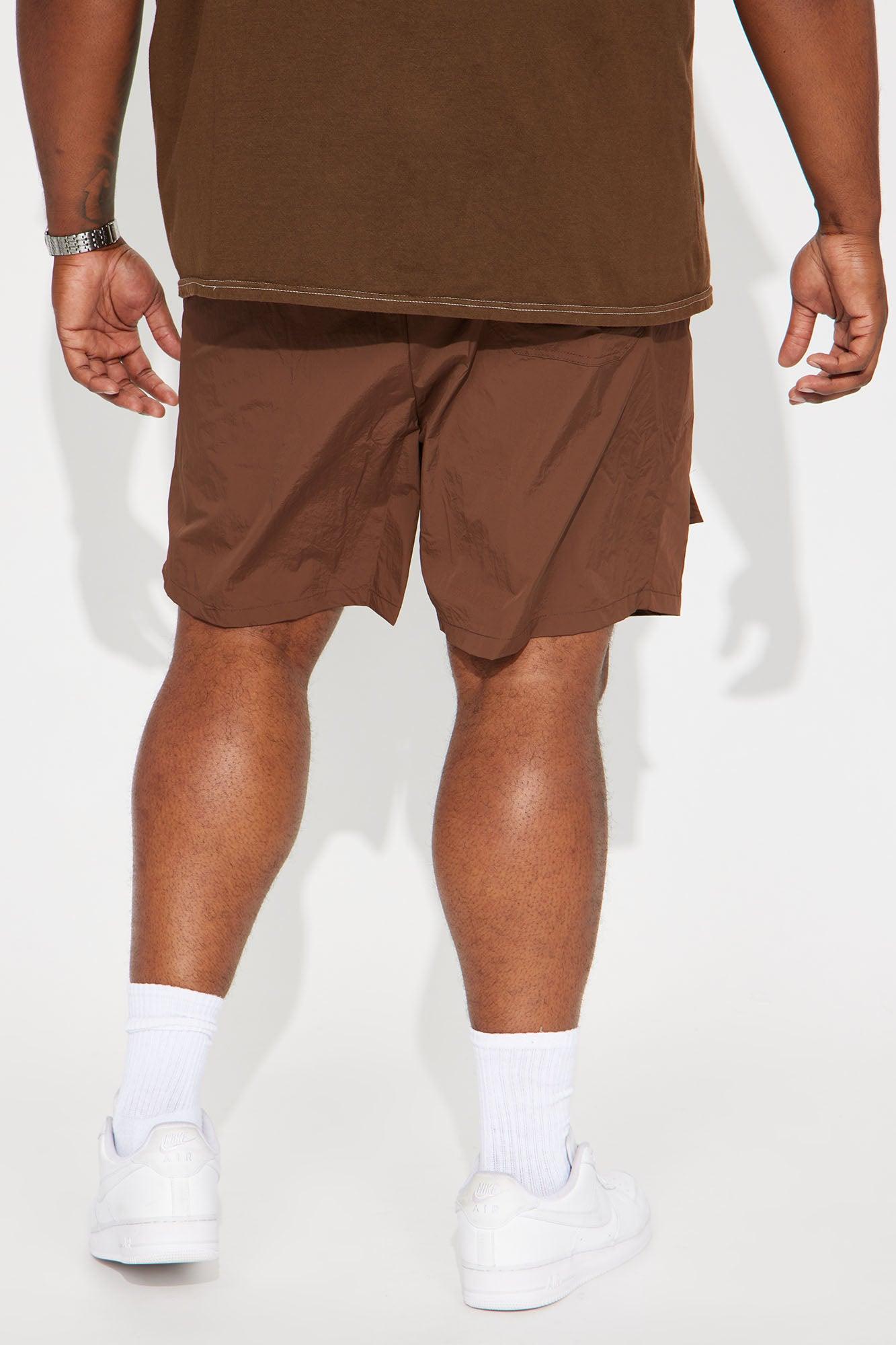 Safe Side Utility Nylon Shorts - Brown Product Image