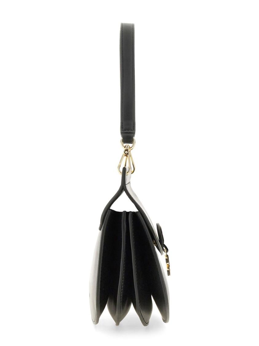 GANNI Small Shoulder Bag With Adjustable Strap And Gold-tone Hardware In Black Product Image