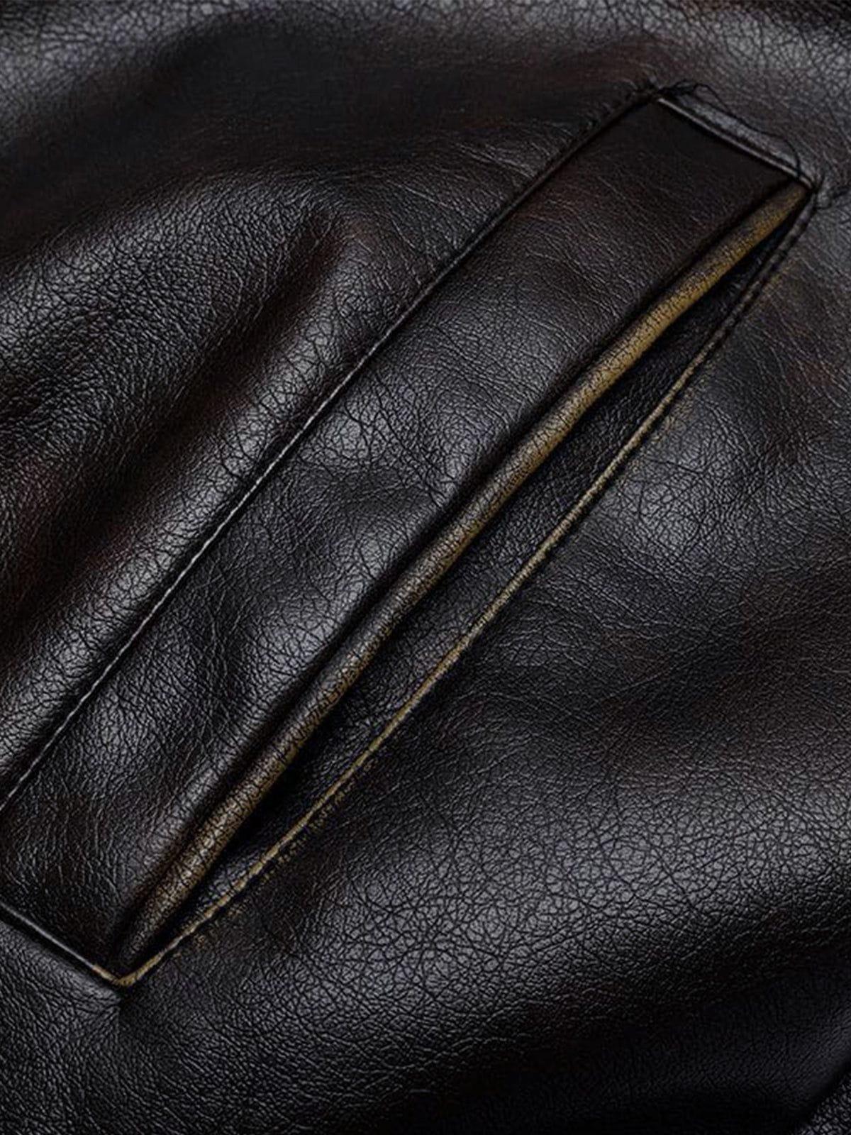 Aelfric Eden Faux Leather Cropped Jacket Product Image