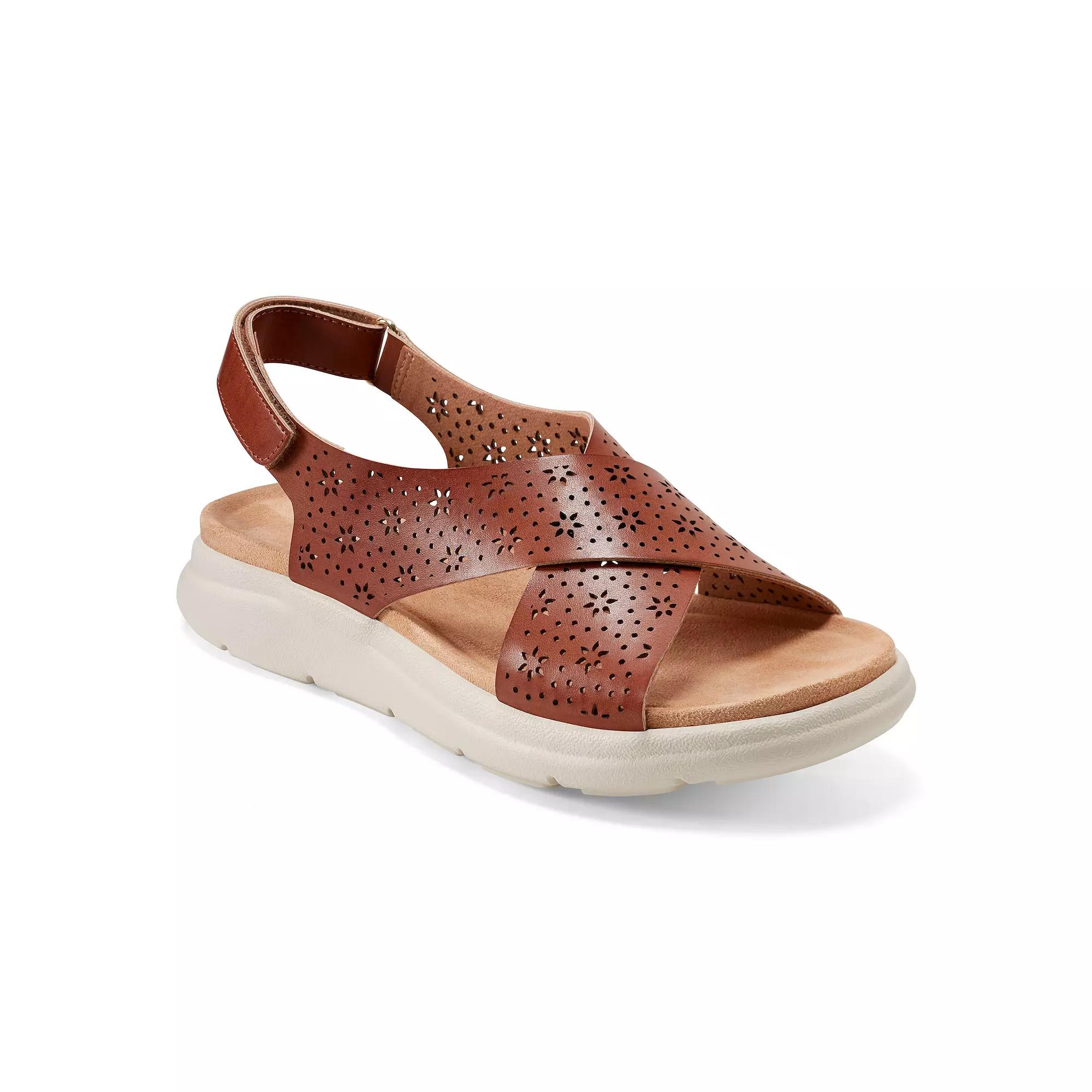 Easy Spirit Amiya Women's Perforated Criss-Cross Strap Slingback Sandals,  Product Image