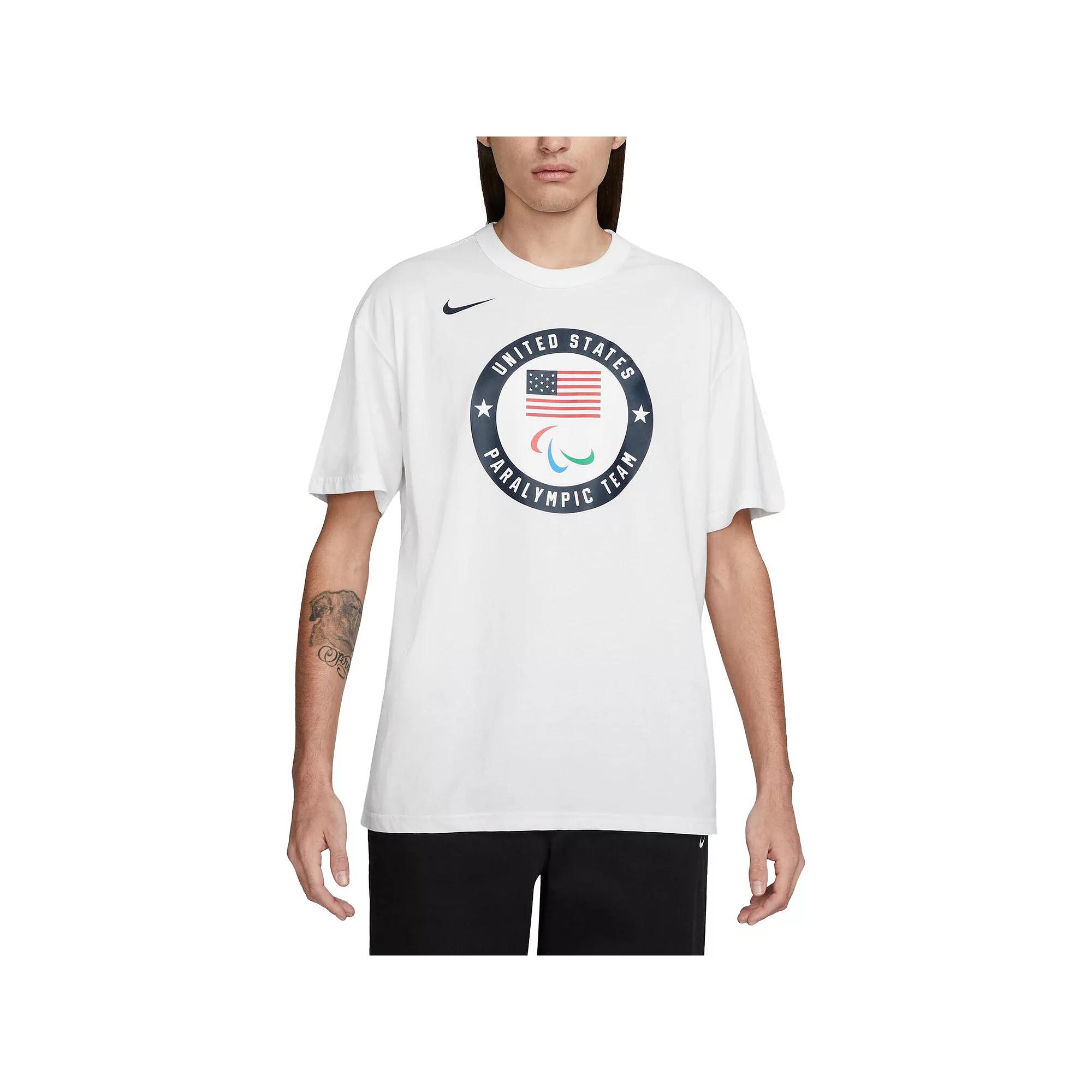 Men's Nike White Team USA 2024 Summer Paralympics Media Day Look Essentials T-Shirt,  Product Image