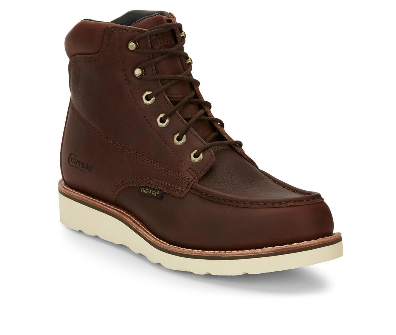 Men's Chippewa Boots Edge Walker 6" Waterproof Lace Up Work Boots Product Image