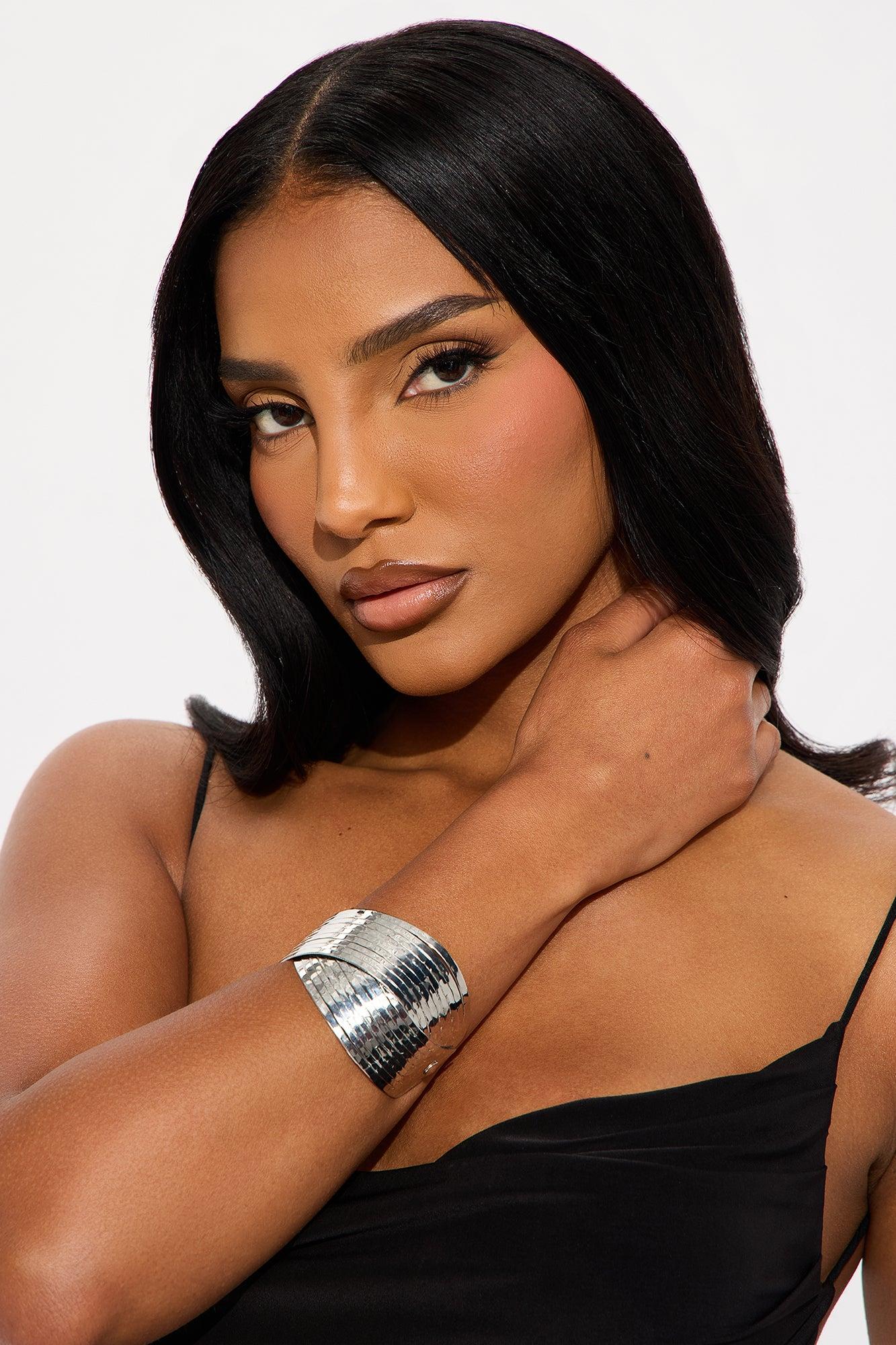 Double Take Cuff Bracelet - Silver Female Product Image