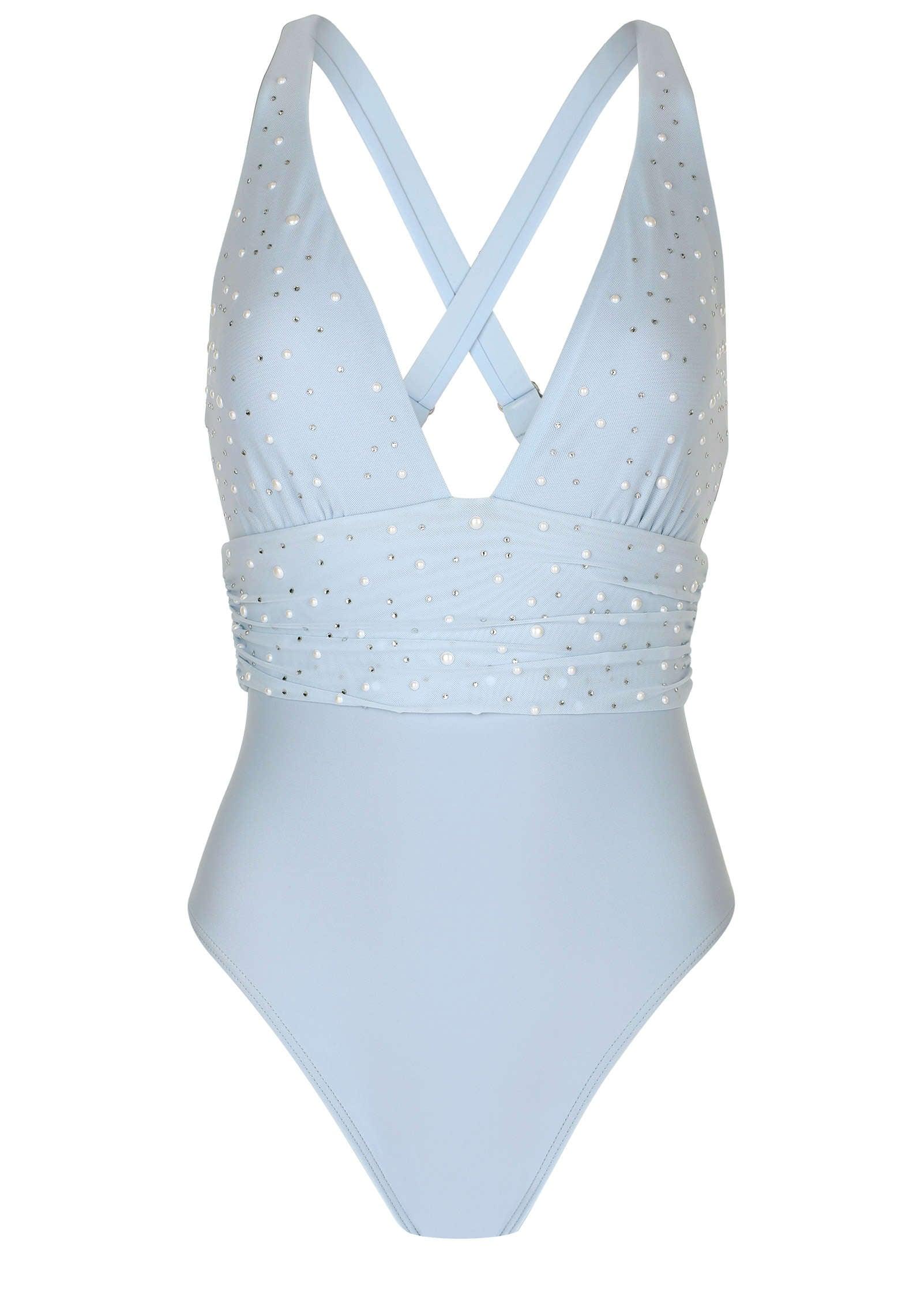 Embellished One-Piece - Light Blue Product Image
