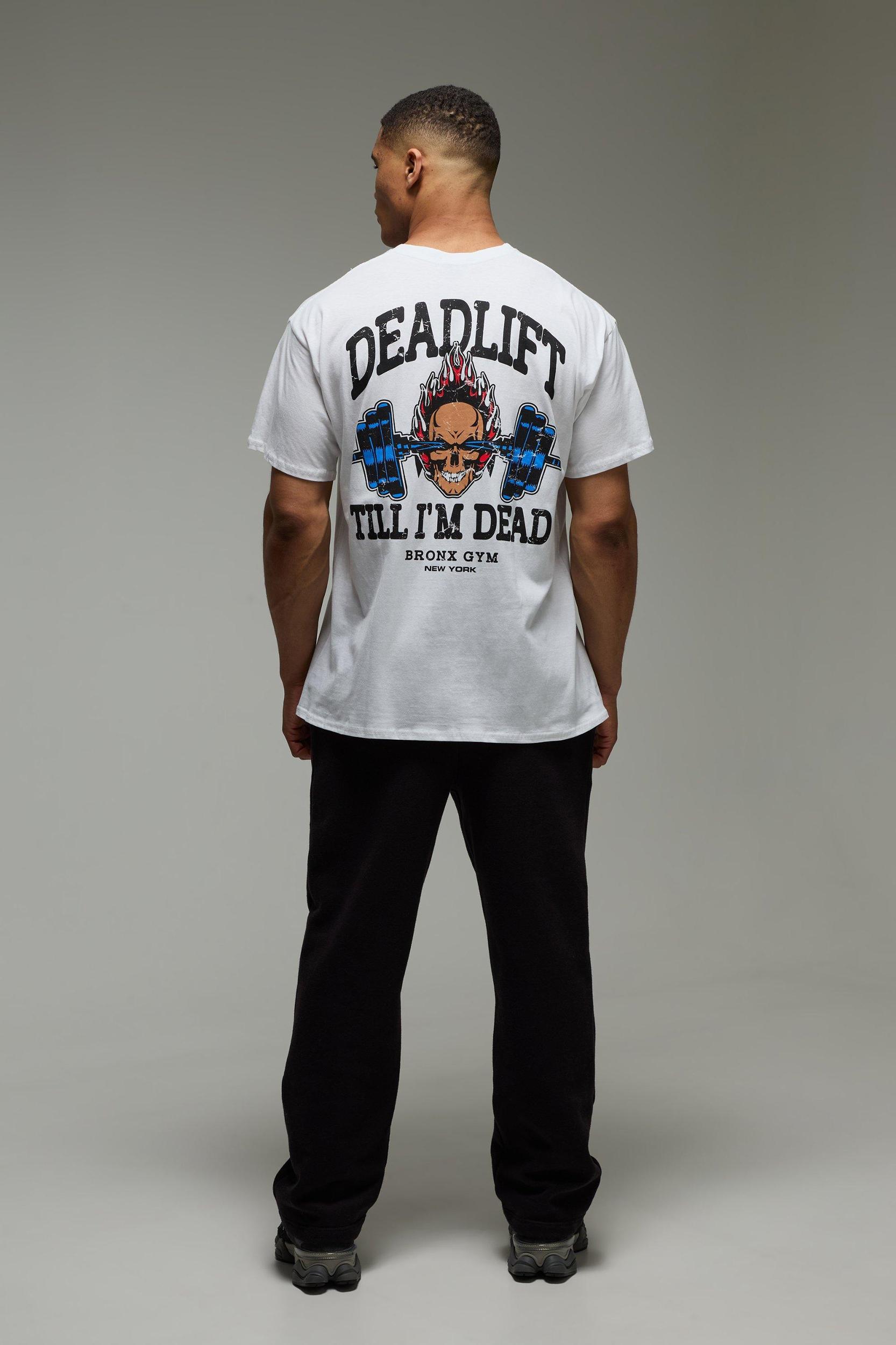 MAN Active Deadlift Oversized T-Shirt | boohooMAN USA Product Image