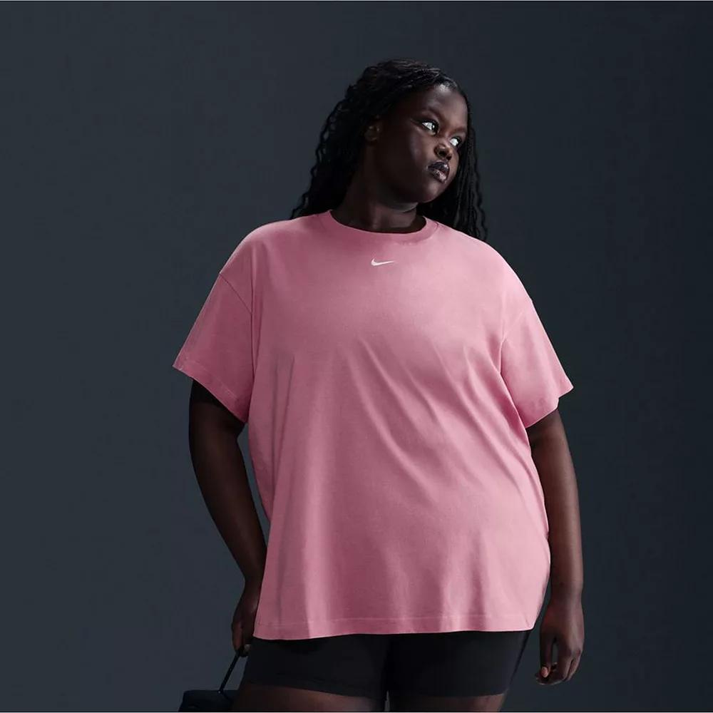 Plus Size Nike Sportswear Essential Tee, Women's, Size: 1XL, Elemental Pink Product Image