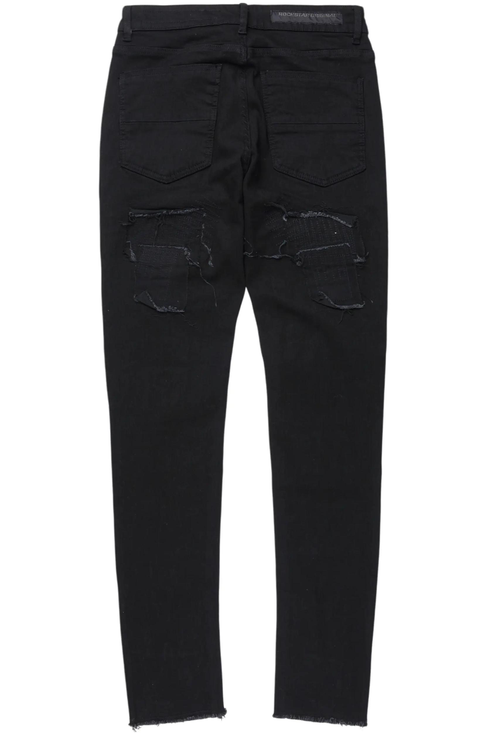 Camden Jet Black Slim Fit Jean Male Product Image