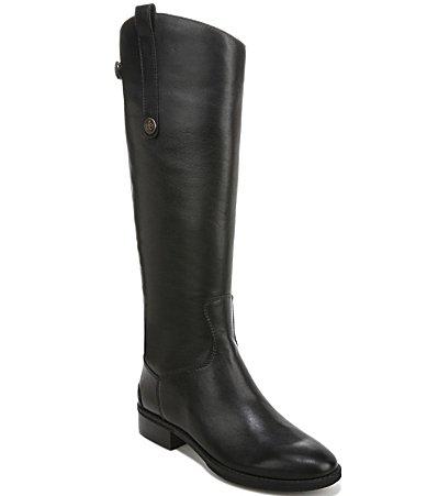 Sam Edelman Womens Penny Round Toe Leather Low-Heel Riding Boots Product Image
