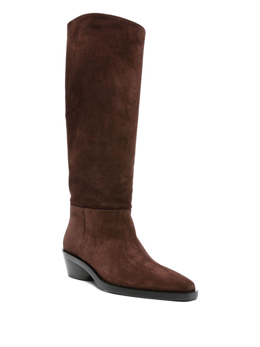 40mm suede knee-high boots Product Image