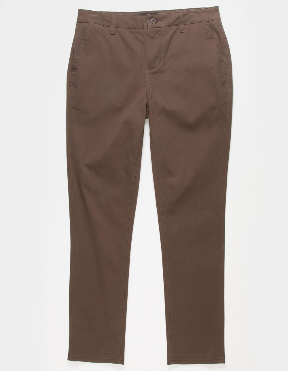 RSQ Mens Slim Taper Chino Pants - DARK BROWN Product Image