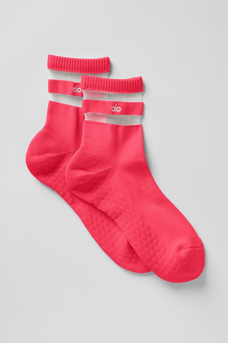 Women's Pulse Grip Sock - Candy Red Female Product Image