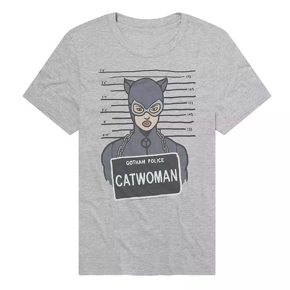 Men's DC Comics Batman Gotham Police Catwoman Mugshot Graphic Tee,  Product Image