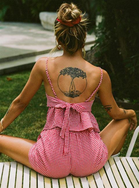 Lille Set Red Gingham Product Image