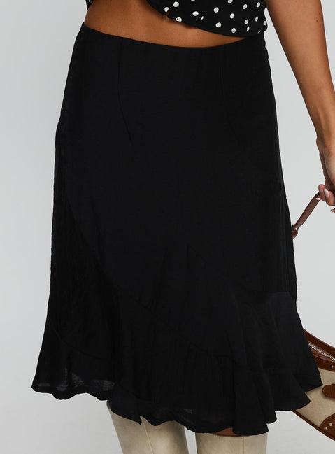 With Kindness Midi Skirt Black Product Image