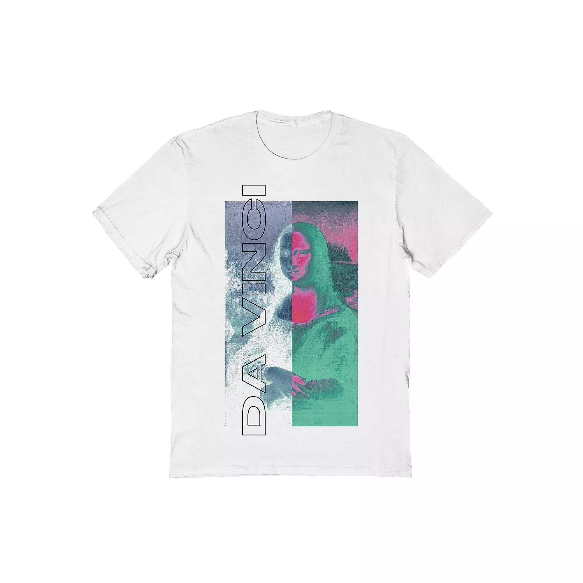 Men's Da Vinci Mona Lisa Negative Tee, Size: Large, White Product Image