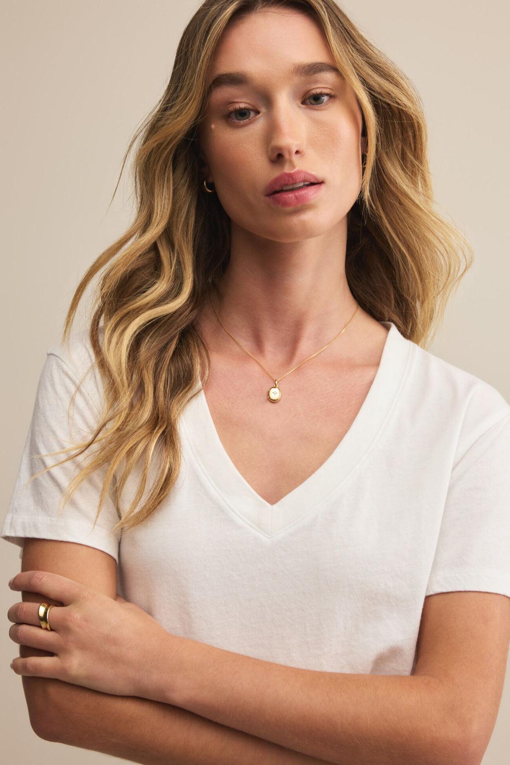 Weekdays V-Neck Tee Product Image