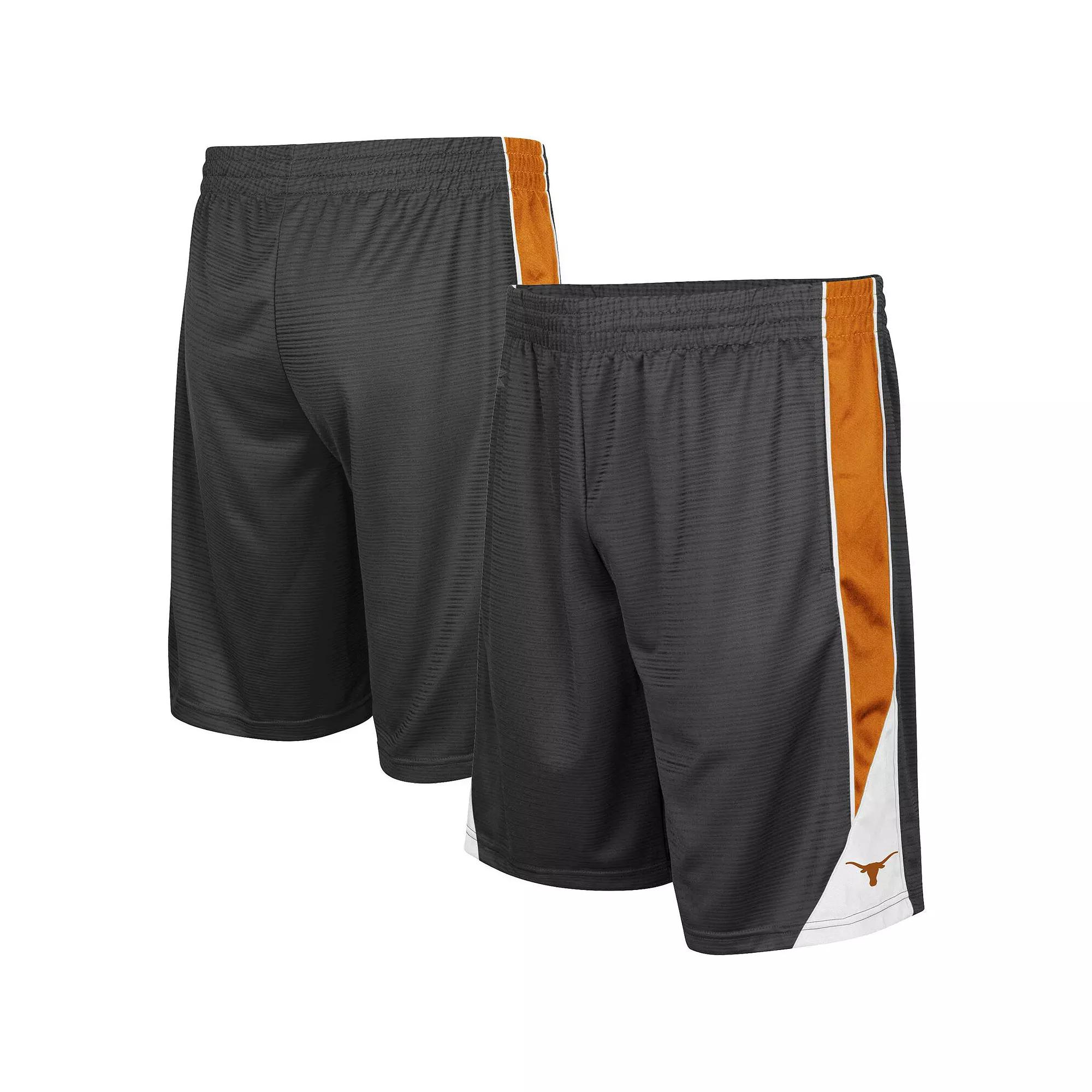 Men's Colosseum Charcoal/Texas Orange Texas Longhorns Turnover Shorts,  Product Image