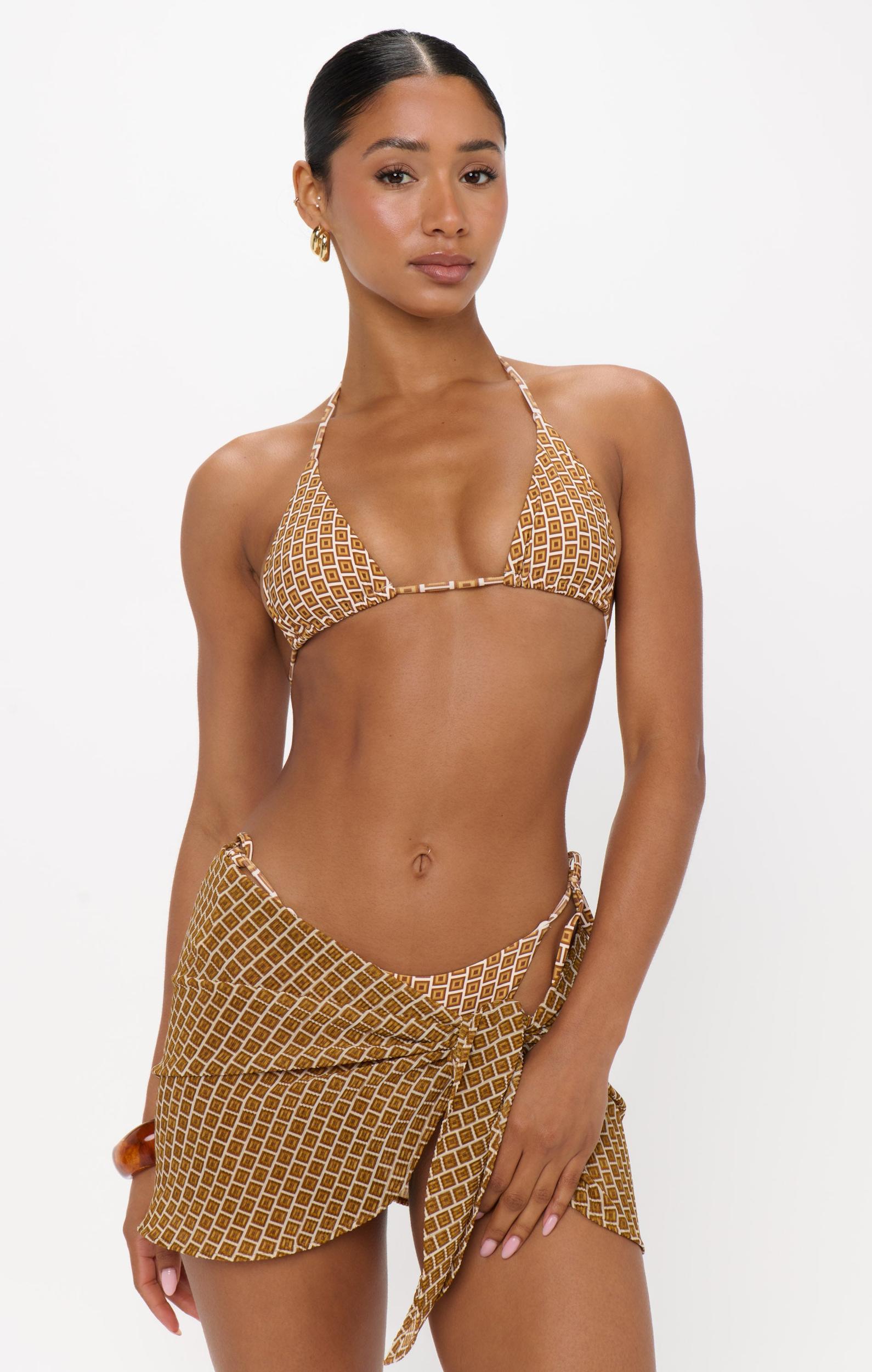 Bells Beach One Piece ~ Beachy Bronze Geo Product Image