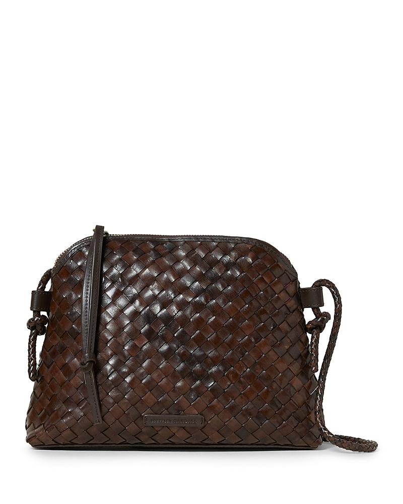 Womens Mallory Woven Leather Crossbody Bag Product Image