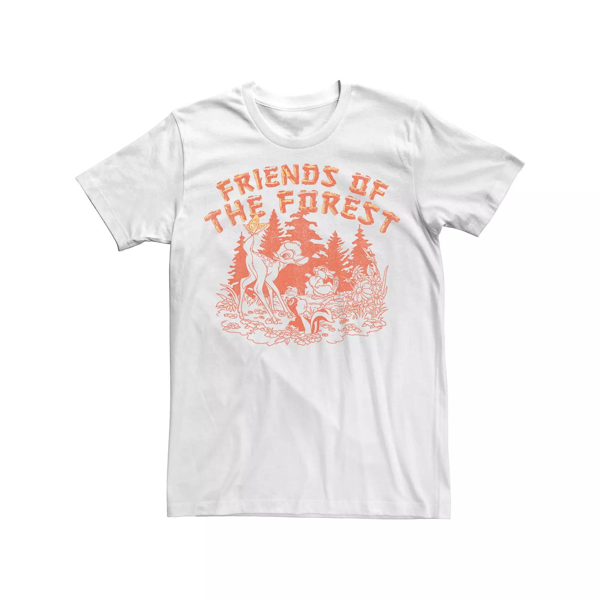 Disney's Bambi Group Shot Friends Of The Forest Men's Tee,  Product Image