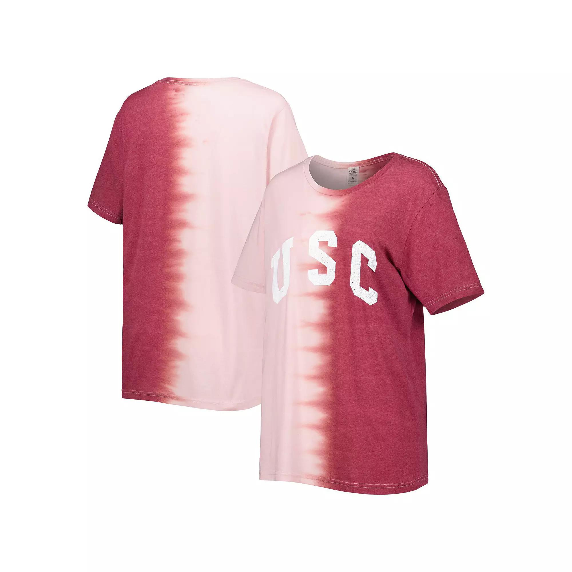 Women's Gameday Couture Cardinal USC Trojans Find Your Groove Split-Dye T-Shirt, Size: Large, Red Product Image