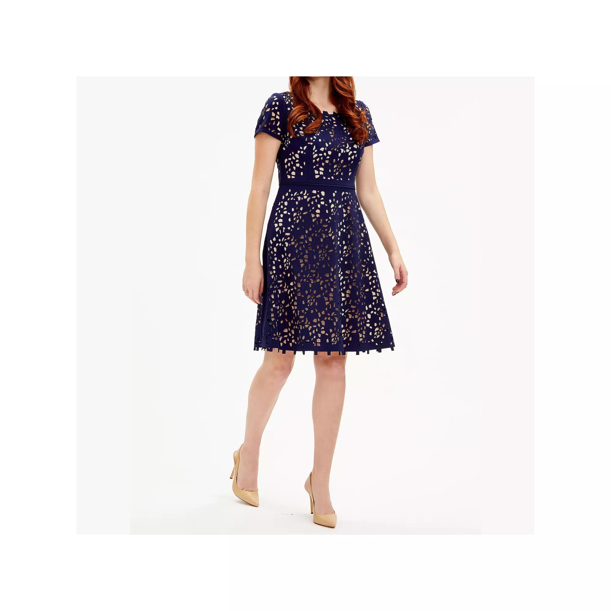 Women's Focus By Shani Cutout Fit & Flare Dress,  Product Image