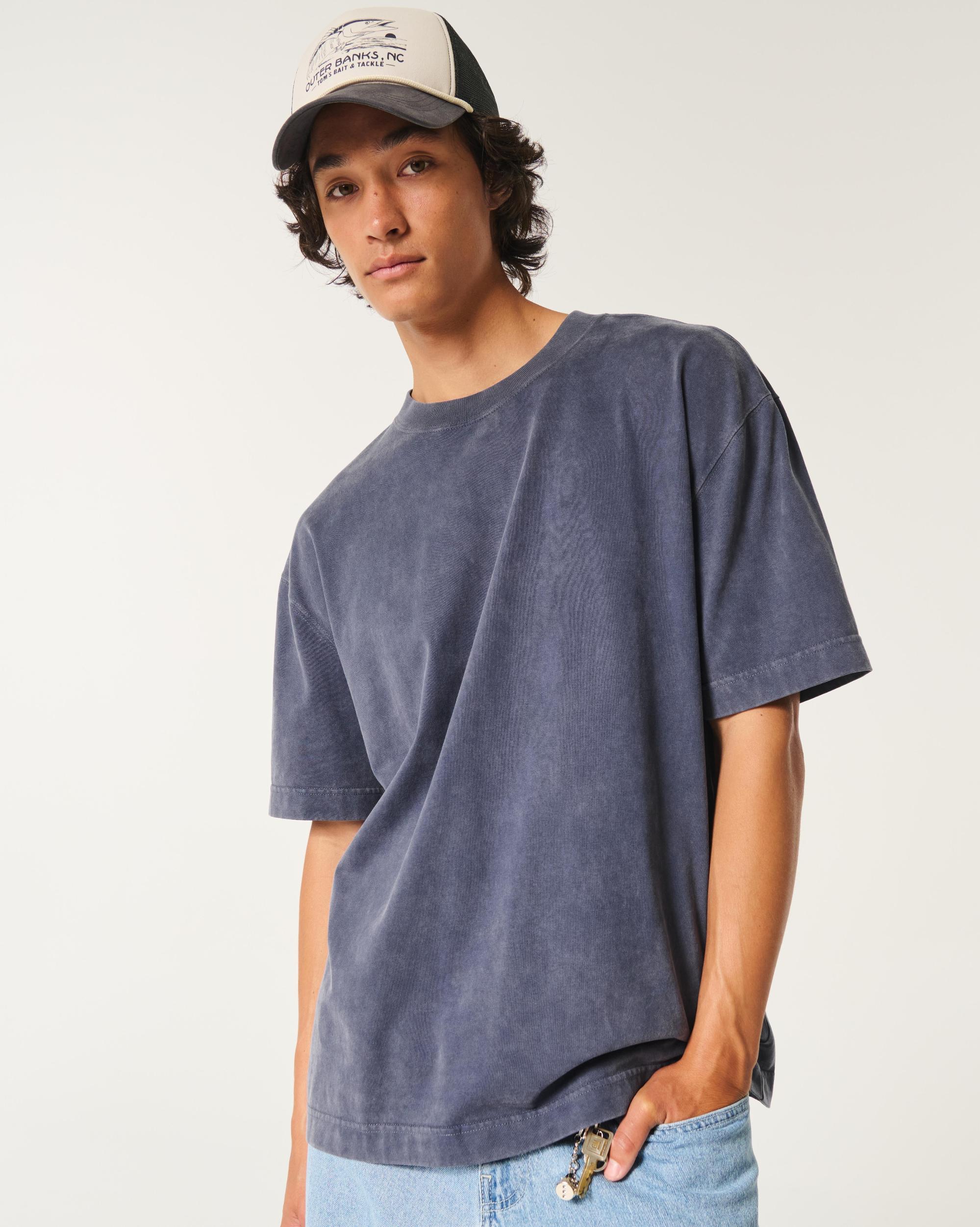 Dalix Mens Lil Smile Heavy Weight Cotton Tee Product Image