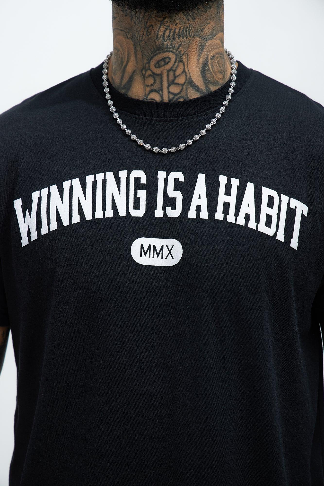 Winning Is A Habit Short Sleeve Tee - Black Product Image
