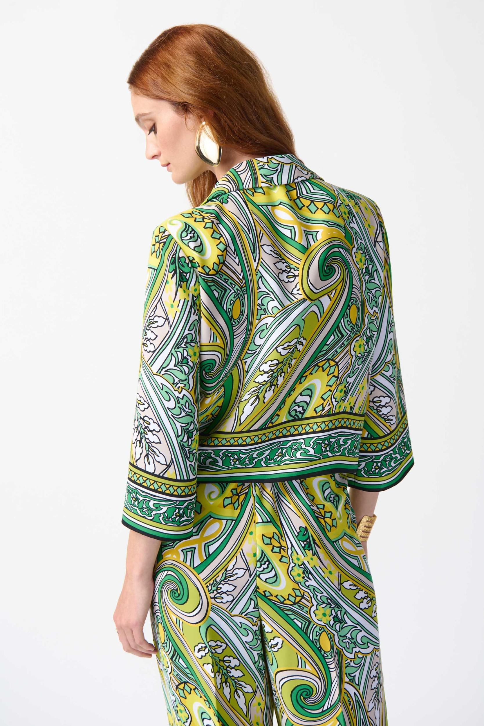 Woven Paisley Print Front Tie Top Product Image