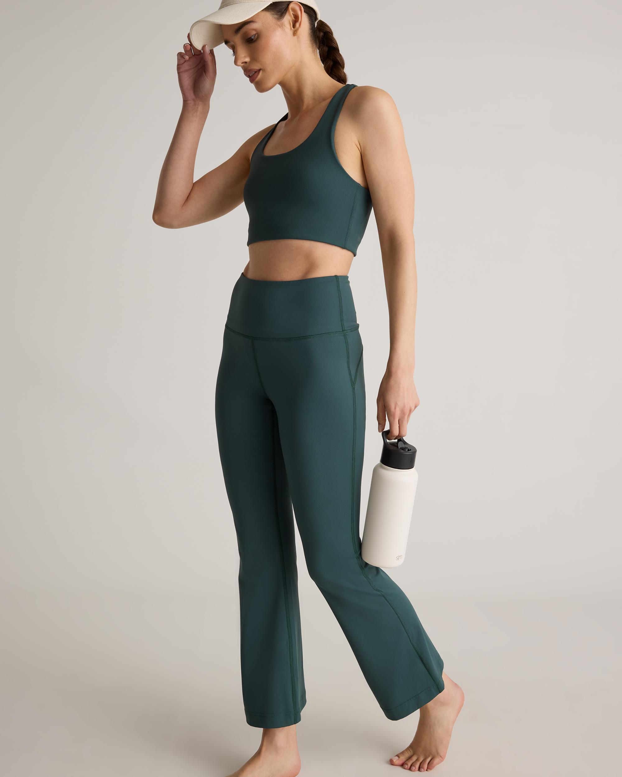 Quince | Women's Ultra-Form High-Rise Flared Pants Size XS, Nylon/Spandex Product Image